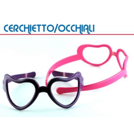 GLASS FERMAGLI CUORE COLOR.ASSORT