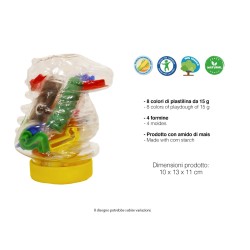 PLASTILINA DINOSAURO 120 GR...