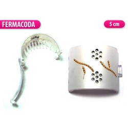 FERMACAPELLI BIANCO CON STRASS