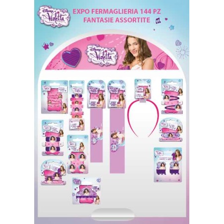 ESPOSITORE A FERMAGLI 144 PZ VIOLETTA