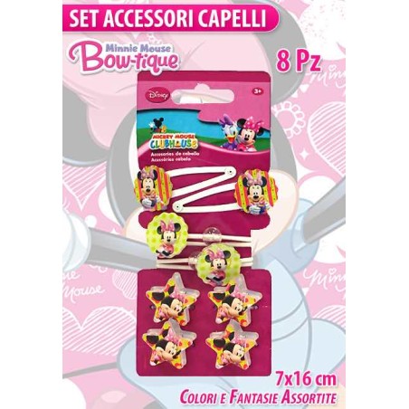 SET ACCESSORI CAPELLI MINNIE