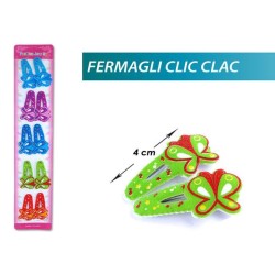 CLIC CLAC 2 PZ. CON FARFALLA