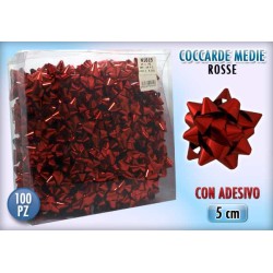 COCCARDA 3 MIS. RED 100 PZ....