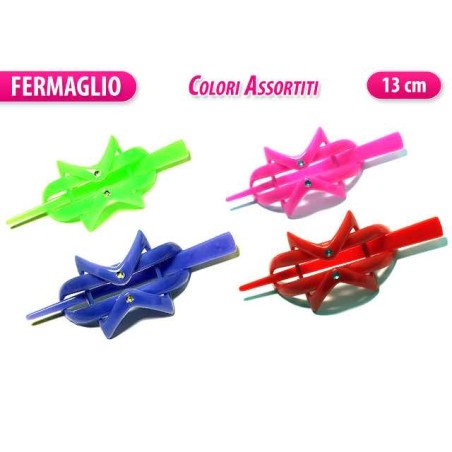 FERMAGLIO CON SPILLONE COLORI ASSORTITI