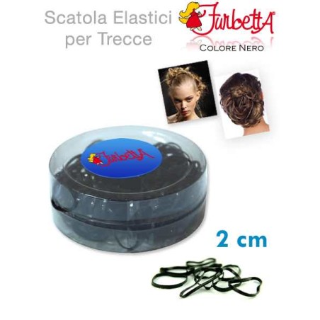 ELASTICO TRECCINA MEDIO BLACK IN SCAT.