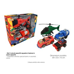 SET 3PCS HELICÓPTERO CAMIÓN...