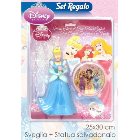 RELOJ DESPERTADOR PRINCESS + JUEGO DE AL