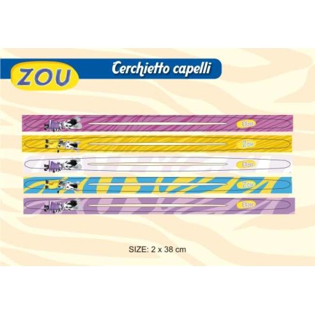 CERCHIETTO CAPELLI SIZE 2 ZEBRA ZOU