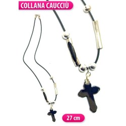 COLLANA EMATITE C/CROCE