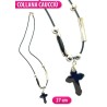 COLLAR DE HEMATITA C/CROSS