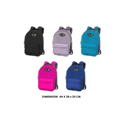 MOCHILA DE COLORES REDONDOS.