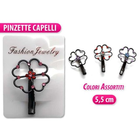 PINZA BECCO FIORE CON STRAS