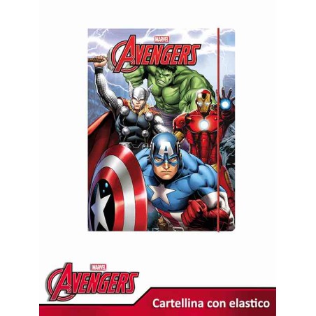 CARTELLINA EN EXHIBICIÓN AVENGERS