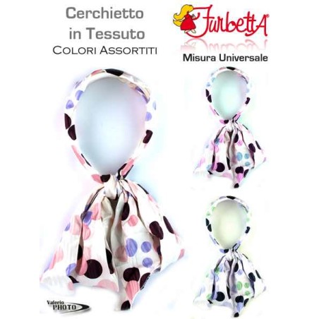 CERCHIETTO X CAPELLI CON FOULARD