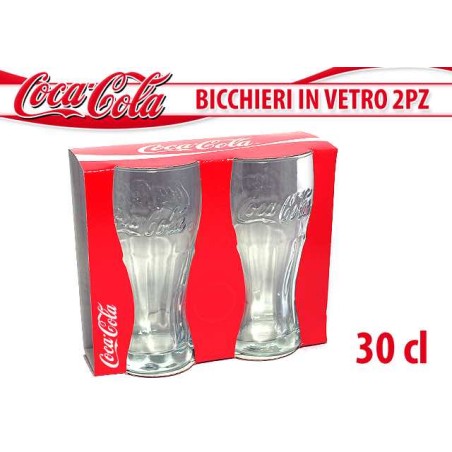 COCA COLA BICCHIERI VETRO 2PZ. 300 ML NS