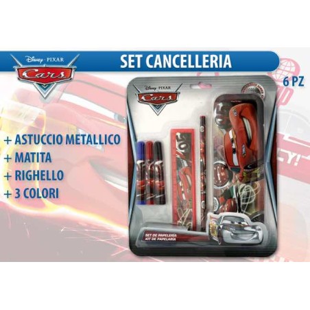 SET CANCELLERIA C/ASTUCCIO CARS