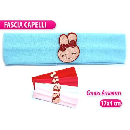 FASCIA BIMBA C/CONIGLIETTO COL. ASSORT.