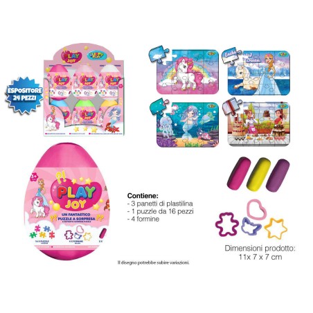 UOVO PLASTILINA E PUZZLE BIMBA DIAM. 8