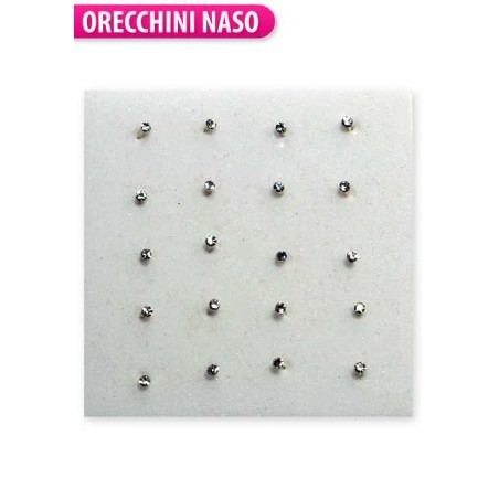 ORECCHINI NASO SINGOLO STRASS BIANCHI NS