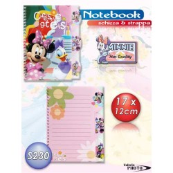 NOTEBOOK 5MM MINNIE 17X13cm...