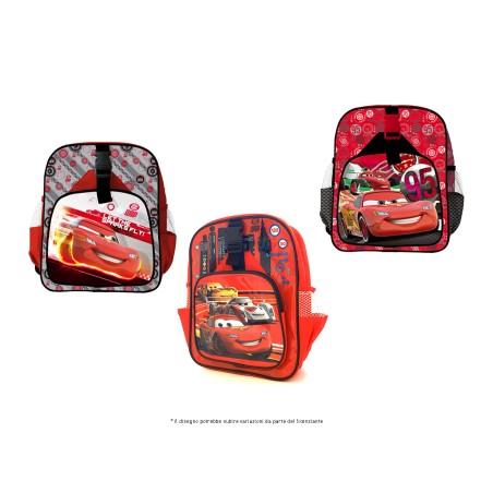 MOCHILA CON COCHES DE BOLSILLO Y FIBIA