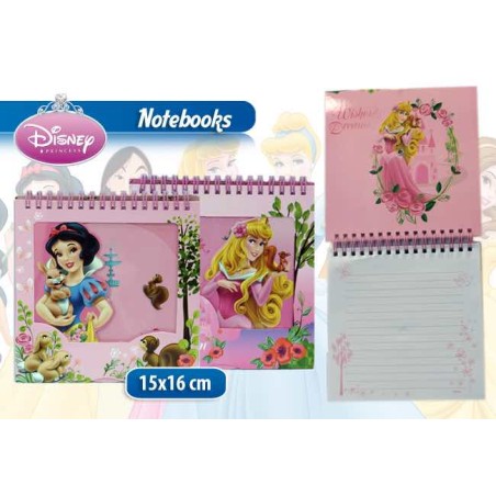 NOTEBOOK CON ANELLI PRINCESS EN EXHIBICI