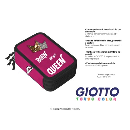 ASTUCCIO 3 ZIP GIOTTO TURBOCOLOR