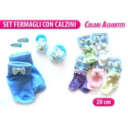 SET FERMAGLI BIMBA C/ CALZINI