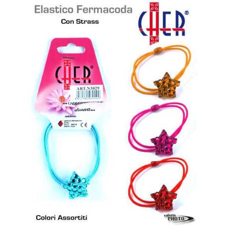 CLIP DE COLA STELLA RHINESTONES COLORES