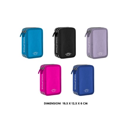 ESTUCHE 3 ZIP GIOTTO COLORES TURBOCOLOR.