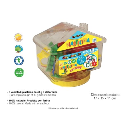 PLASTILINA SET CASETTA ALFABETO