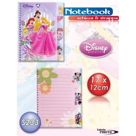 NOTEBOOK 5MM PRINCESS 17X13 AS1262 NS