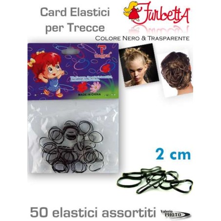 ELASTICI TREC.COL.NERO/BIANCO/TR 80 PZ.