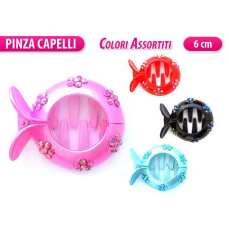 PINZA MEDIA COLORATA CON STRASS