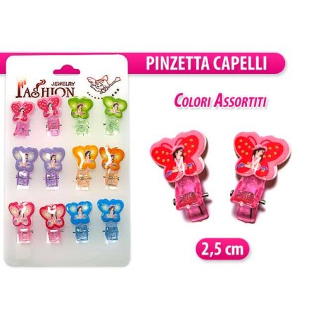 MINI BECCHI COLORATI CARD 12 PZ.FARFALLA