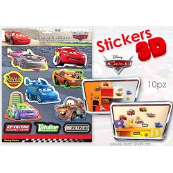 CARD STICKER 3D CARS 30X30...