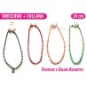 COLLANA E ORECCHINI PERLE COLORI ASSORTI