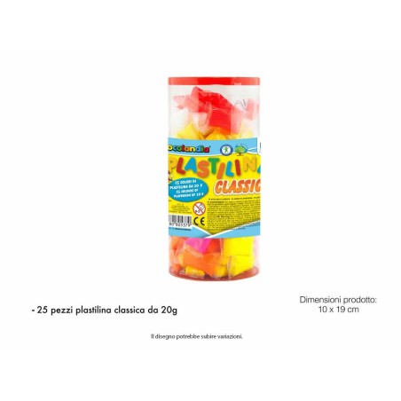 PLASTILINA 25 PCS 500GR CLÁSICO