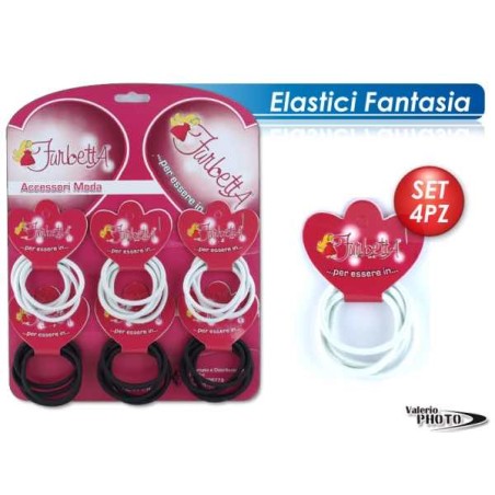 ELASTICI CAPELLI BNCO/NER CART DA24PZ NS