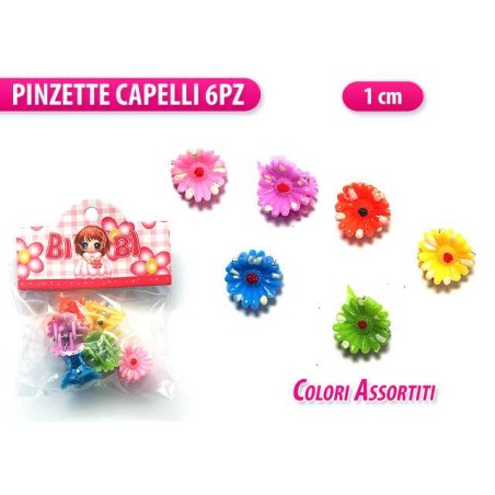 MINI ALICATES DE COLORES PCS. 6 FLOR