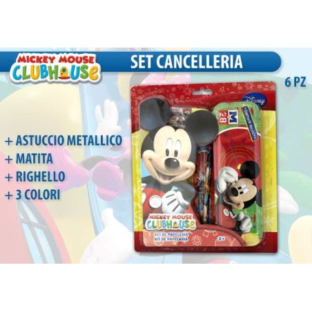 JUEGO DE PAPELERÍA C/MICKEY CASE