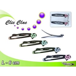 CLIC CLAC C/CUORE STRASS 2 PCS