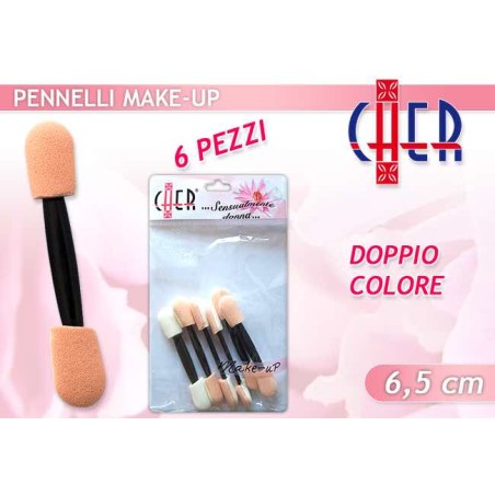 CEPILLO DE SOMBRA DE OJOS ESPONJA 6 PCS