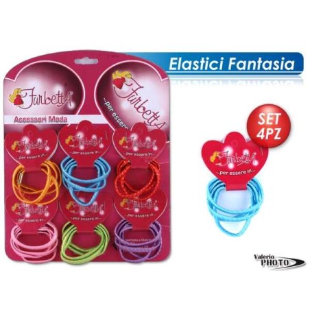 ELASTICI CAPELLI COL.ASS. CART DA24PZ NS