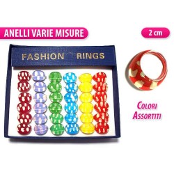 ANELLO MULTICOLOR BOXC36PCS