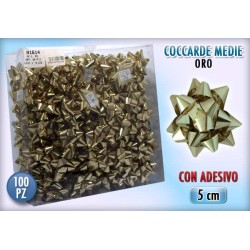 COCCARDA 3 MIS. ORO 100 PZ....