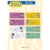 CLIC CLAC GLITTER 4,5 CM ZEBRA ZOU