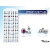 ORECCHINI STRASS PENDENTE ESP 36 PZ.  NS