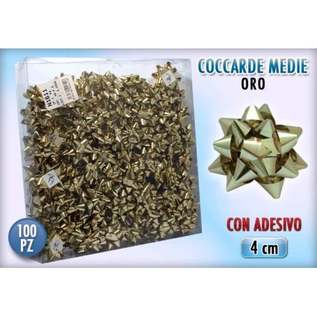 COCCARDA 2 MIS. ORO 100 PZ.    Ns