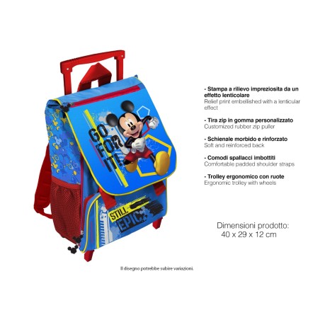 ZAINO TROLLEY ESTENSIBILE PREMIUM 40 CM 8032780943347